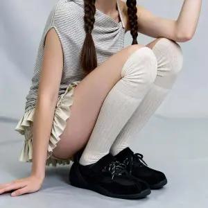 [세인트새틴]바인 소가죽 레이스업 메리제인 스니커즈 2color