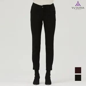 [올리비아로렌][VVOLIVIA] 자수 포인트 베이직 팬츠_VVCDLUW9311