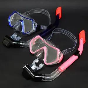 리얼스타 스노쿨링 세트 핑크 블루 물안경 센터클링