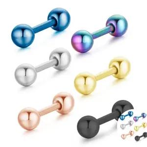 써지컬스틸귀걸이 써지컬스틸 아령 볼 기본피어싱 4mm