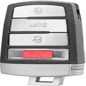 키 포브 커버 쉘 케이스 교체 4 버튼 리모컨 - 2009-2015 폭스바겐 CC 2009-2010 2012-2013 호환 부품