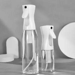 헤어 물 미스트 분사기 압축식 미용 원예 청소 다용도 투명 스프레이통