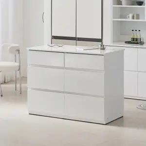 위드 E0 키높은 완전수납 광파오븐 아일랜드 홈바 식탁 렌지대 수납장 1200X60