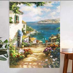 창문커텐 커튼 인스타감성 패브릭포스터 풍경 풍경커튼