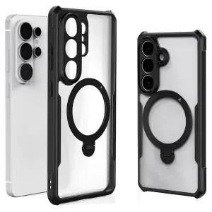 갤럭시 S23 S24 S25 S26 울트라 하이온 K-2텐 반투명 맥세이프 360회전 거치대 케이스