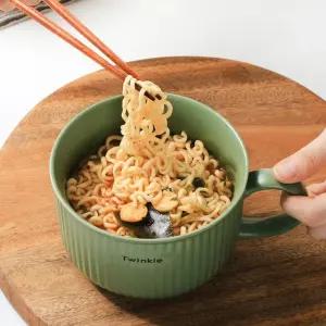 도자기 세라믹 라면기 손잡이 뚜껑 전자레인지용 날짜체크다이얼