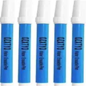 재봉용 세척 가능한 천 마커 5팩 파란색 지워지는 재봉 원단용 수용성 자수 펜 패브릭 마킹 퀼팅용 용품 및