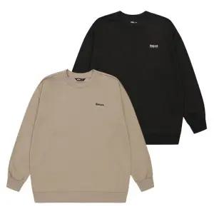 소이 HC33 스몰 자수 맨투맨티 소이티셔츠,남여공용,검정티,초등,고학년,기본핏 25F04