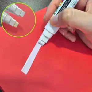 유성 방수 아크릴 페인트펜 두꺼운 마킹 마커펜 하얀색 1개