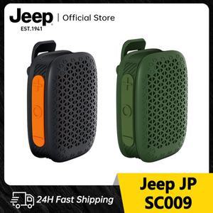 Jeep SC009 휴대용 고음질 스피커 무선 스테레오 베이스 음악 서브우퍼 내장 마이크가있는 라발리에
