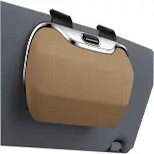 자동차 바이저 안경 케이스용 GDQ 선글라스 홀더 사일런트 충격 방지 방진(베이지) 프레스