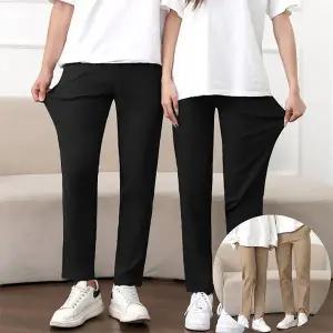 [로즈엘리]남여공용 리얼 스판팬츠 간절기 일자바지 2026