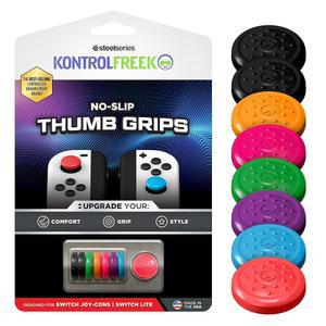 닌텐도 스위치 조이콘 컨트롤러용 콘트롤프리크 노슬립 엄지 그립 | 8팩 | 블루 / 그린 / 레드 / 블랙 / 핑크 / 퍼플 / 오렌지