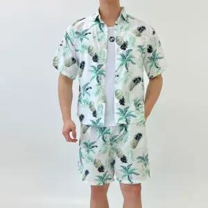 셔츠 반바지 세트 반팔 하와이안 남성 바캉스 비치룩 yeH2+6peE