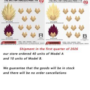 RE DKO 커스텀 드래곤볼 슈퍼 산야 3 베지터  에고 헤드  애니메이션 액션 피규어 모델 장난감