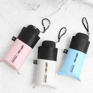 자외선 차단 양산 초경량 컴팩트 휴대용 uv 차단 양산 5단 암막 여성 겸용