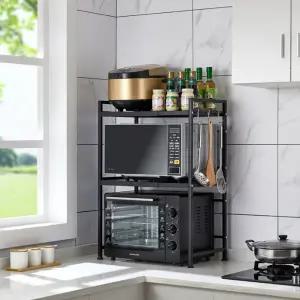 전자 레인지 선반 주방 거치대 밥솥 전자 레인지 수납 선반 오븐 조리대 싱크대 다용도 정리 진열 용품