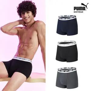 [NS홈쇼핑][푸마] 남성 데일리 소프트 코튼 드로즈 3종 세트[35606243]