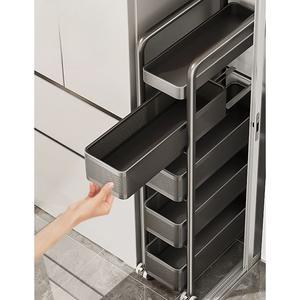 바이디움 서랍형트롤리 5단 슬롯형 세탁실 이동선반 서랍형 다층 수납