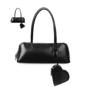 베이직 바게트 포올 4color 참장식 숄더백 FA3022