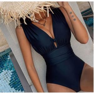 블랙 비키니 모노키니 원 수영복