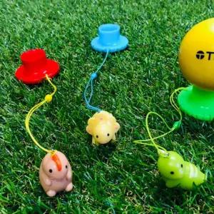 파크골프티 라운딩 실리콘 귀여운 공룡 걸이