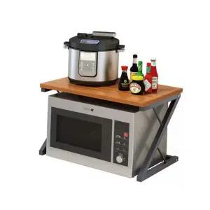 밥솥슬라이딩선반 레일 전자레인지 오븐 소형 그레이 40cm 거치대 주방다이