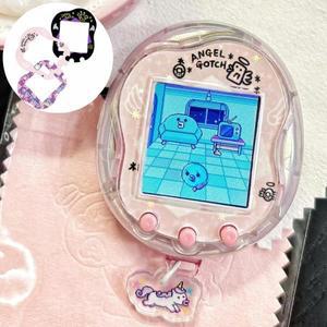 Hot Sanrio Tamagotchi Uni 페이스 플레이트 실리콘 보호 필름 Kawaii 스티커 귀여운 My 장식품 커버