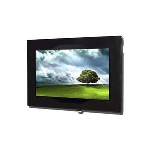 삼성 갤럭시탭 S9 FE+ 12.4 S7+ S8+ S9+ S10+ S7 FE 태블릿 잠금 방지 금속 케이스 키오스크 POS 스토어 디스플레이 표시 시간 시계(TAB 블랙)