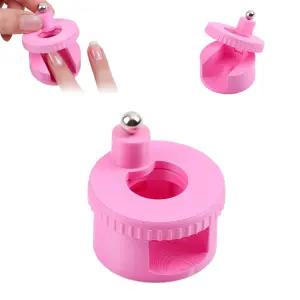 회전하는 고양이 눈 자석 자동 유리 구슬 흡입 네일 도구 360° 회전 균일한 자력 초보자를 위한 쉽게 DIY