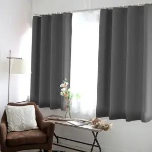 아이 방 커튼 3중직 베란다 햇빛 핀형 암막 커튼 차단 단열 가리개 주방 레일 설치 작은 창문