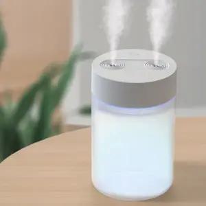 사무실 가습기 소형 탁상용 원룸 초음파 가습기 무선 겨울 인테리어 대용량 가정용 차량용 무드등 저소음