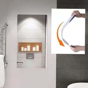 욕실 거울 시트지 인테리어 미러 현관 붙이는 거울 시트지 필름 생활공간 가벼운 다용도 어린이 아크릴