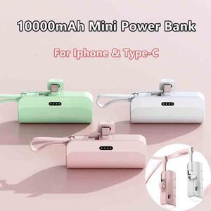 10000mAh 미니 휴대용 휴대폰 충전기 Type-C iPhone Samsung 용 외장 배터리 보조베터리 플러그 앤 플레이