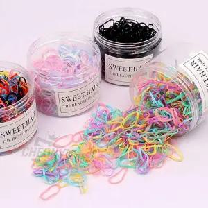 [골드스마일]머리 고무줄 (원형 케이스) 사무용품