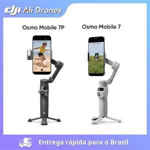DJI Osmo 모바일 7P / osmo 모바일 7 내장 익스텐션 로드 및 삼각대, 10 시간 배터리 수명, 휴대폰 충전 OM