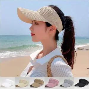 여성 WIW868P6 데일리 시원한 편한 여름 스포츠 니트 썬캡 자