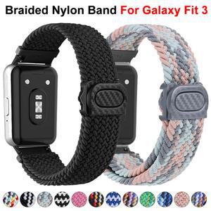 삼성 갤럭시 워치핏 3 스트랩 스마트워치 액세서리 손목 밴드 벨트 코레아 핏3 팔찌 밴드용 나일론 브레이드