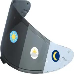 RF-1400 GT-Air 3/2/1 RF-SR RF-1200 X14 글램스터와 호환되는 로고 변색 바이저