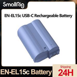 [호환품]Smallrig EN-EL15c USB-C 충전식 카메라 배터리 니콘 D7200 D810 Z 5 D500 용 1000mAh 7.6V 고속