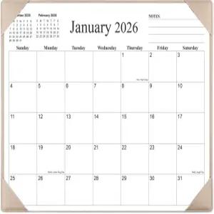 2025-2026년 간소화된 책상 달력 매트 포함 2025년 7월부터 2026년 6월까지 12개월간 대형 패드 가정 학교