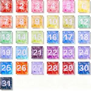 텔레글로우 대형 마그네틱 캘린더 번호 스케줄 드라이 이레이즈 화이트보드 냉장고 1.18(브릭 레인보우)