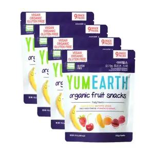 야미얼스 유기농 후르츠 스낵 젤리 178.2g 4개-오가닉 패밀리팩 간식