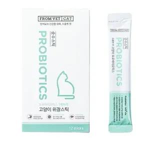 프롬벳 고양이 순수스틱 영양제 12회분 장건강 유산균 1개