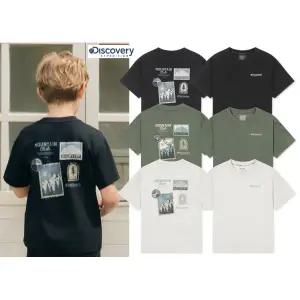 [롯데백화점]디스커버리익스페디션 DKRS73053 키즈 프레시벤트 우표 그래픽(백) 반팔티셔츠