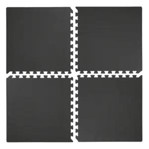 바투스포츠 운동 매트 층간소음 방음 퍼즐 1세트 4장 블랙