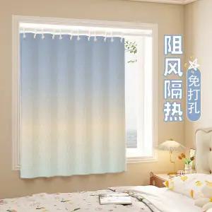 커튼 커튼방 그라데이션 드릴 작업 필요 없음 및 침실 2025년 스타일 미니 소형 창문 암막 사생활 보호 햇