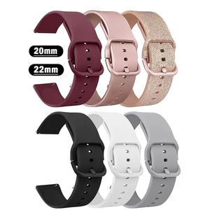 Amazfit GTS/2/2e/3/4 GTS2 Mini/GTR 4/3/Pro/47mm/GTR2/2e/stratos/3 팔찌 Bip/U/S/lite 시계 스트랩 용 실리콘 20mm/22mm 밴드