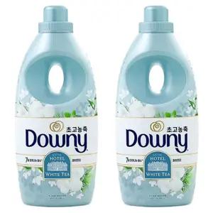다우니 고농축 섬유유연제 화이트티 (7일간 피어나는 향수) 1L 용기 X2개
