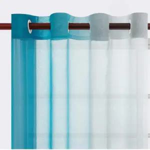 커튼 커튼방 침실용 암막 세미 쉬어 그라데이션 창 거실 열 차단 패널 1 개 52x63 인치